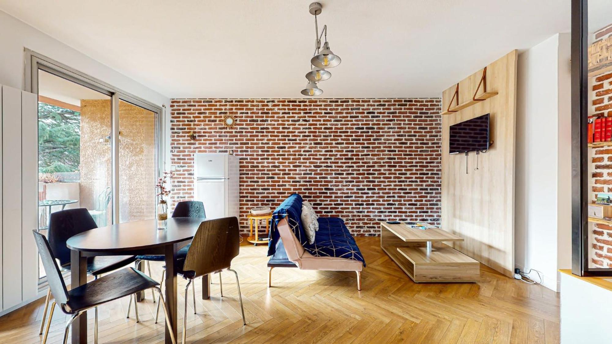Appartement Le Corneille T2 - Parking gratuit à Toulouse Extérieur photo